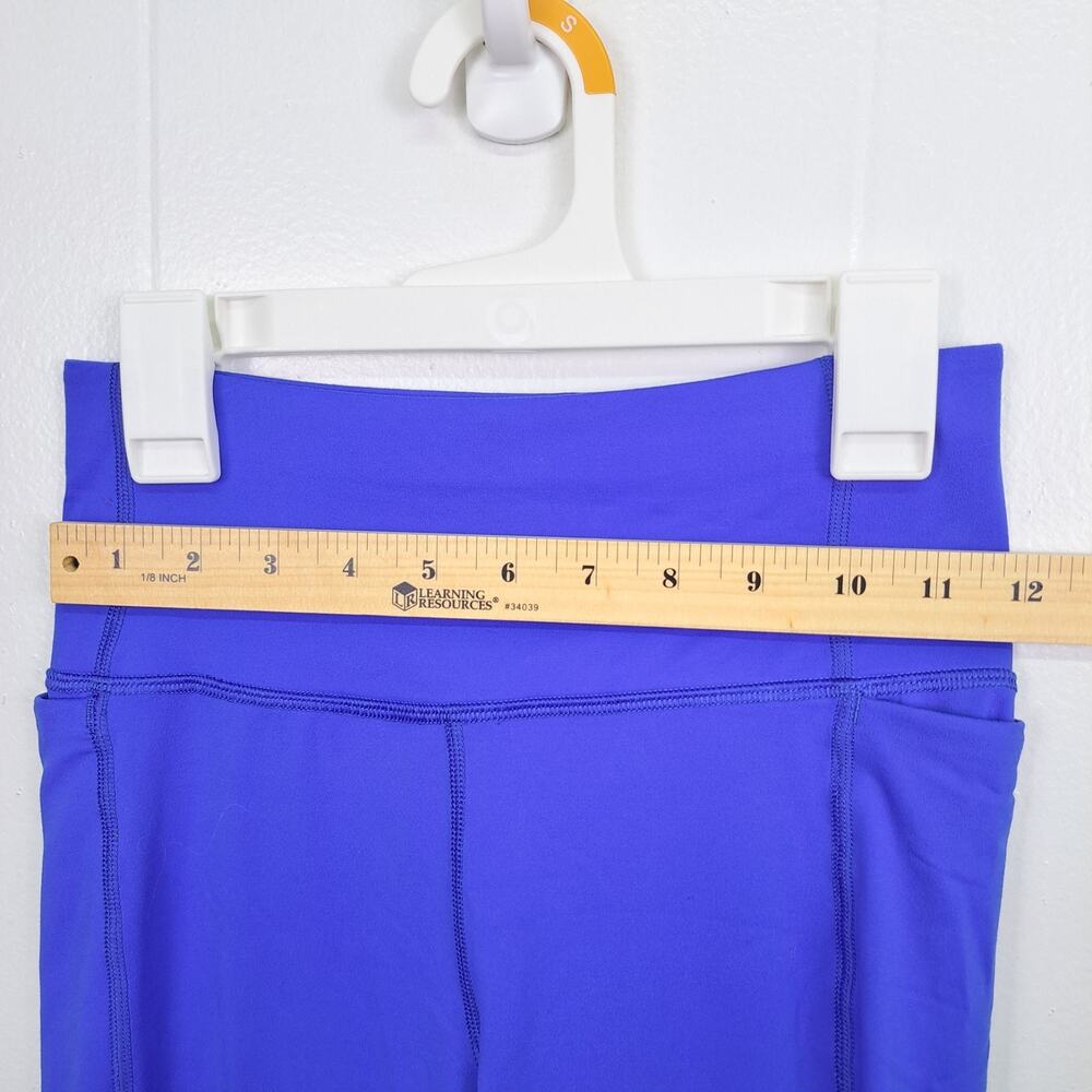 Under Armour Leggings XS Blue‎ Fitted Workout Pants Pockets Ankle Slit - Picture 12 of 14